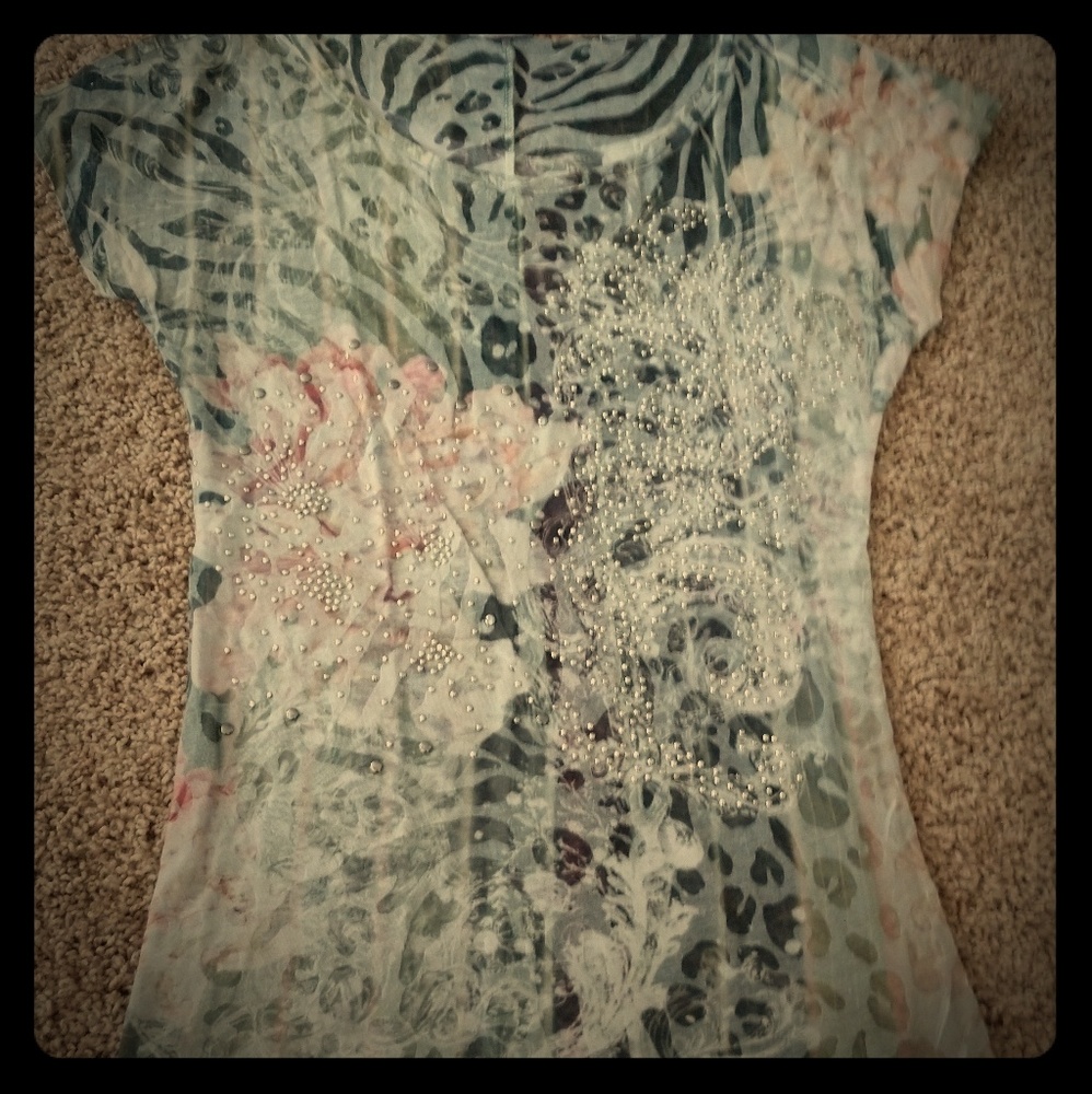 Floral/Animal Print Tee